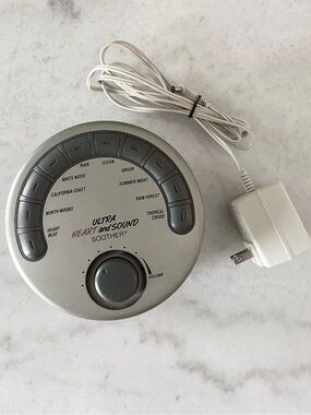 Sharper Image Ultra Heart and Sound Soother with Power Cord  Tested & Working